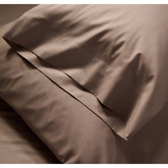 King 400 Thread Count Percale Sheet Set Fig Brown - Casaluna NEW - Picture 4 of 6